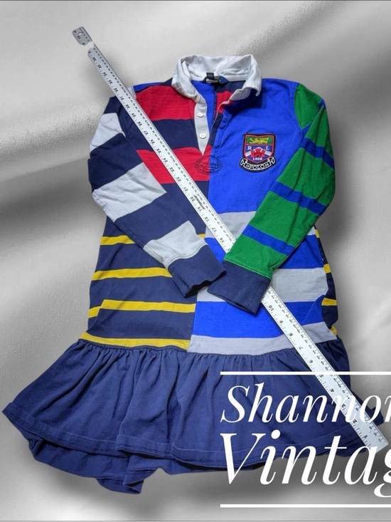 Polo Ralph Lauren Other - Polo Ralph Lauren Girl’s Sz XL Striped Cotton Rugby Dress A50